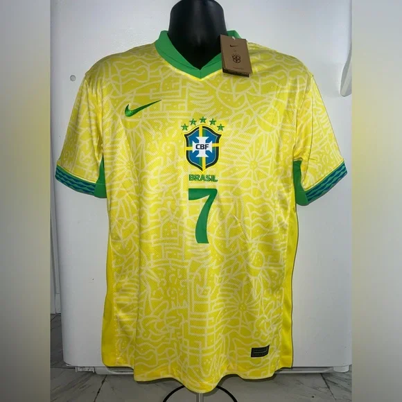 Nike | Shirts | 224 Brazil Home Jersey Vini Jr 7 | Poshmark